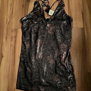Free people black sequined dress